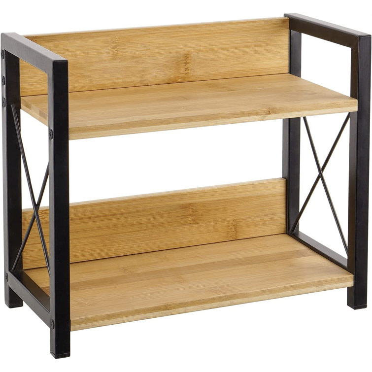 2 Tier Wood Spice Rack